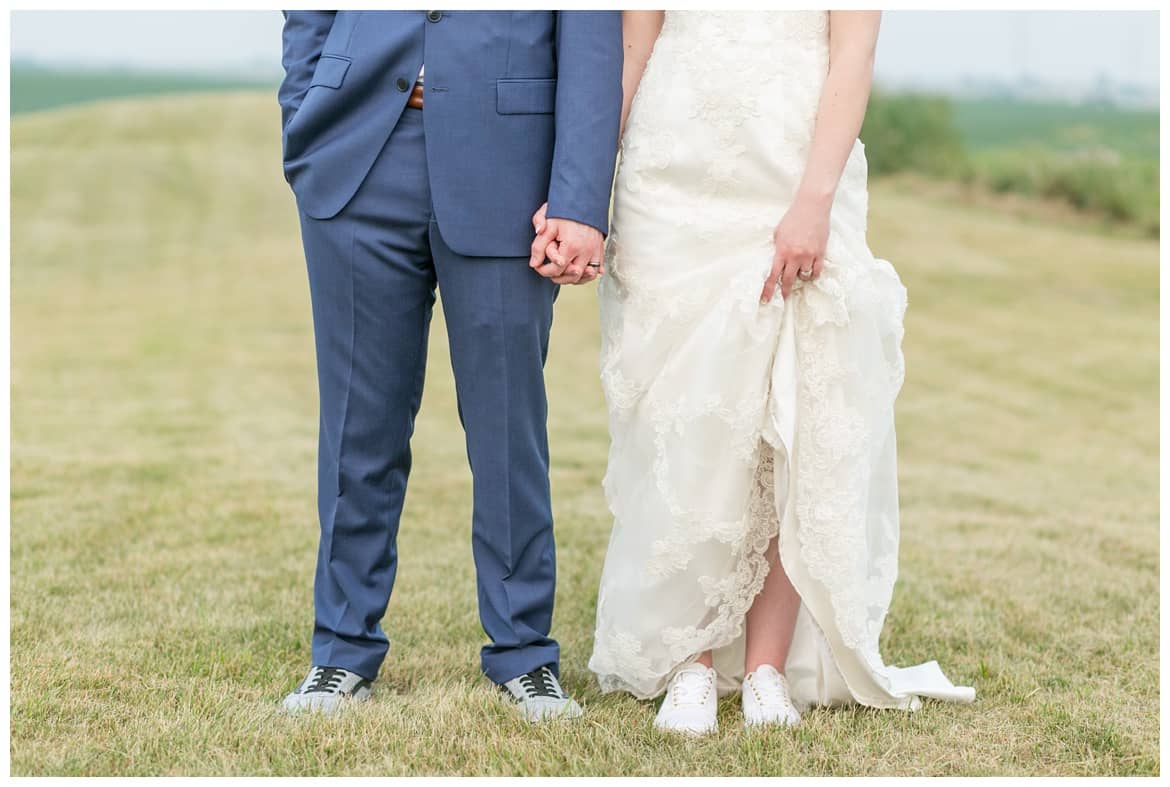 Hold hands and tennis shoes - Minnesota Wedding Photos
