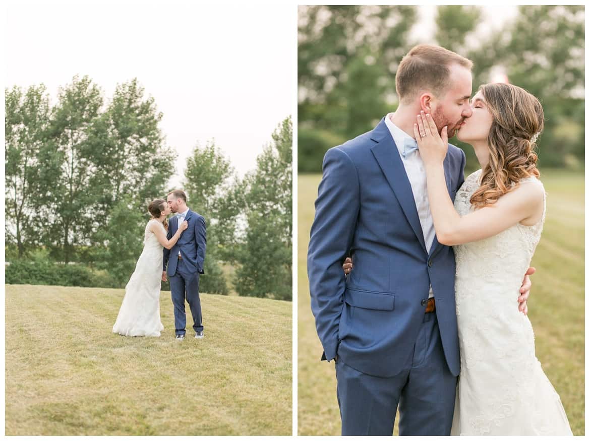 Minnesota Wedding Kiss - Abby and Brandon Photography